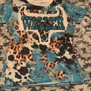 Kids Blue and Orange Graphic T-Shirt